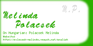 melinda polacsek business card